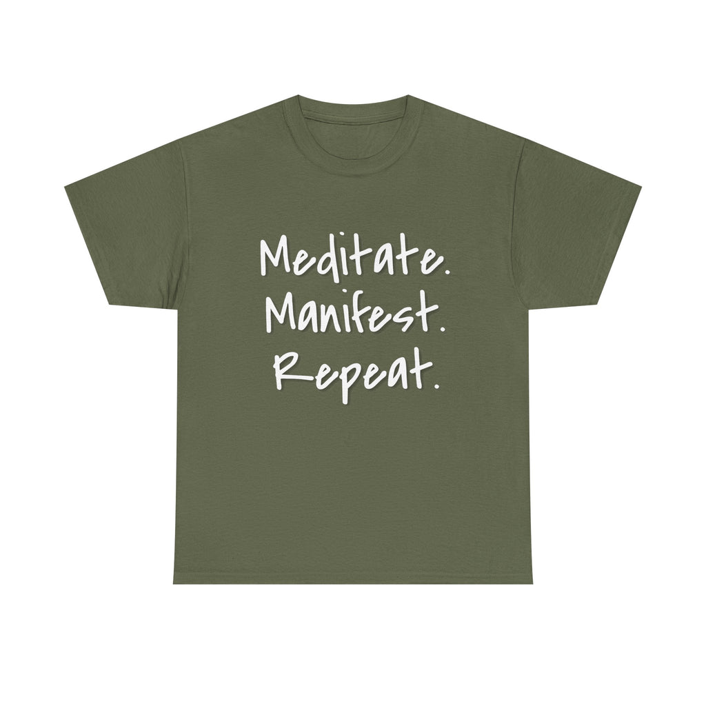 Meditate Tee-white uni