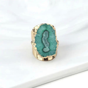 Druzy Agate Chunky Rings