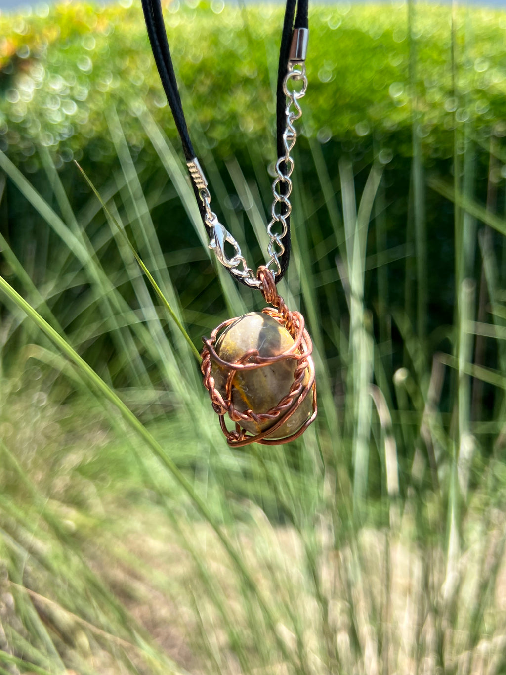 Copper Wrapped- Bumblebee Jasper