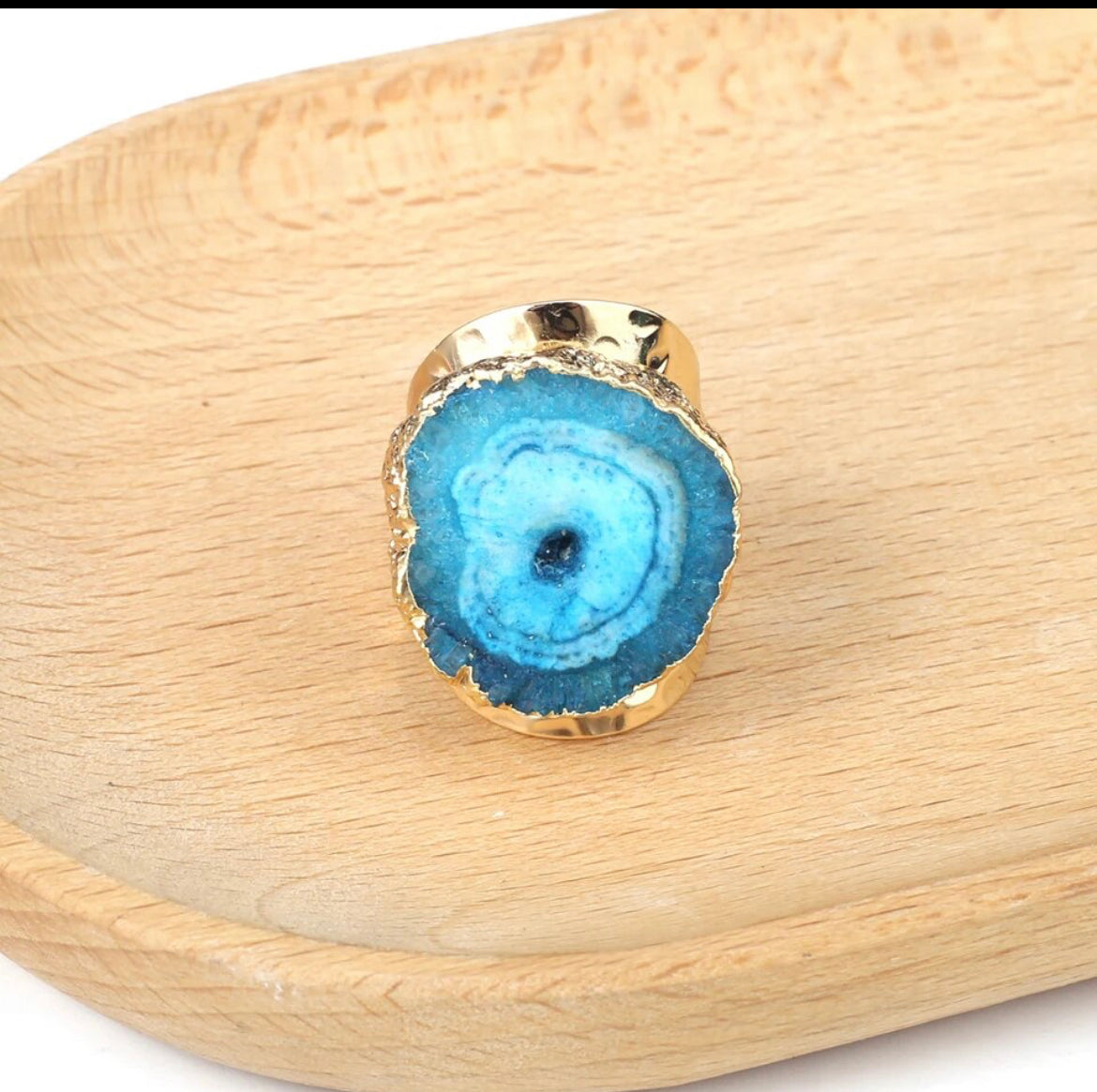 Druzy Agate Chunky Rings