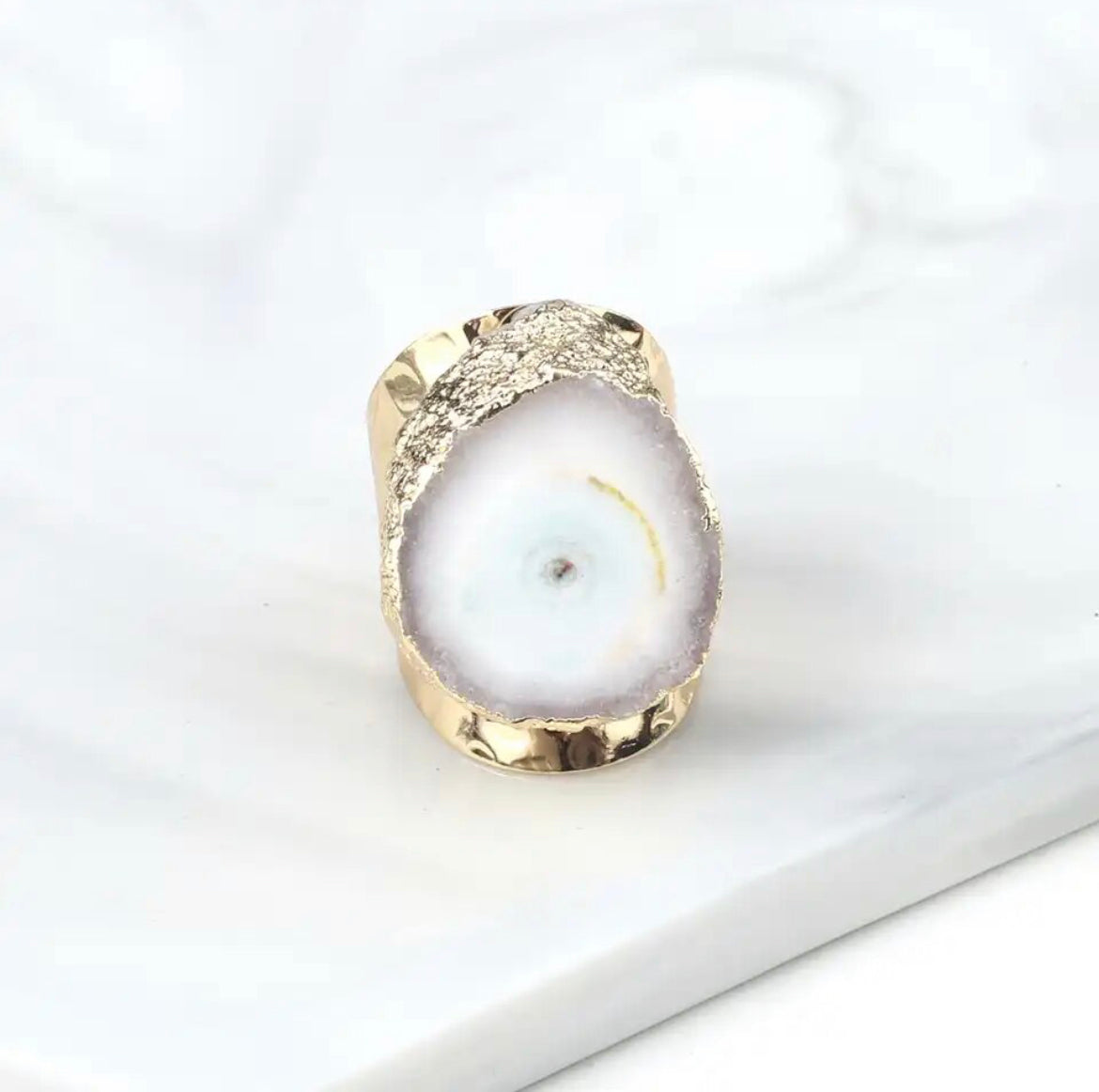 Druzy Agate Chunky Rings
