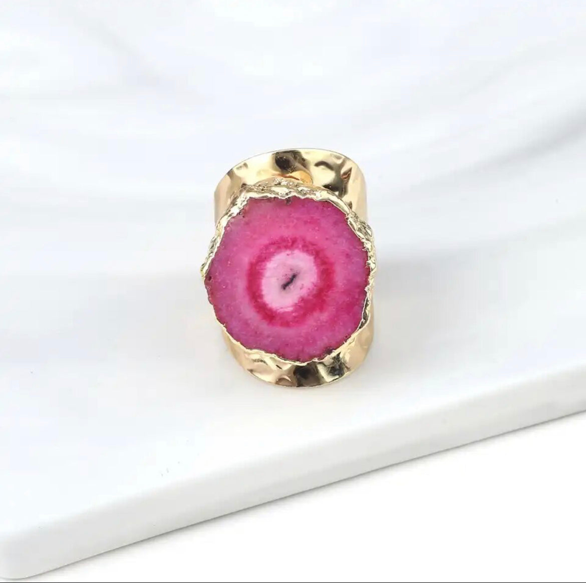 Druzy Agate Chunky Rings