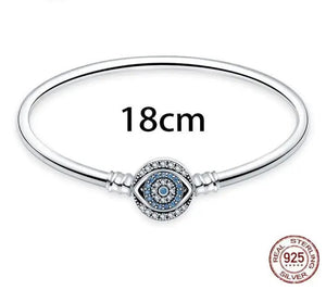 Evil Eye Charm Bracelet-Sterling Silver 925