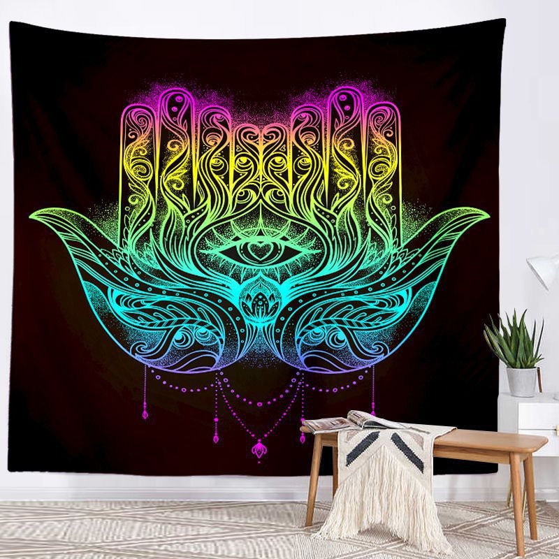 Spiritual Wall Tapestry - Chakra-Buddah-lotus-sacred geometry