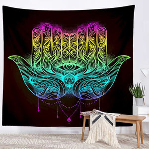 Spiritual Wall Tapestry - Chakra-Buddah-lotus-sacred geometry