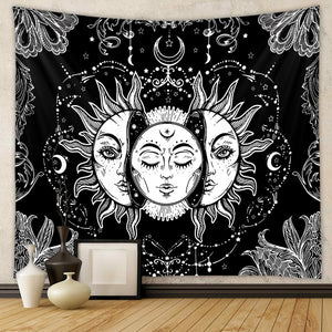 Spiritual Wall Tapestry - Chakra-Buddah-lotus-sacred geometry