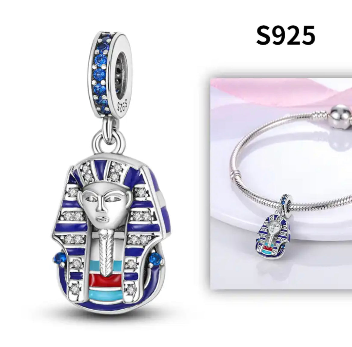 Evil Eye Charm Bracelet-Sterling Silver 925