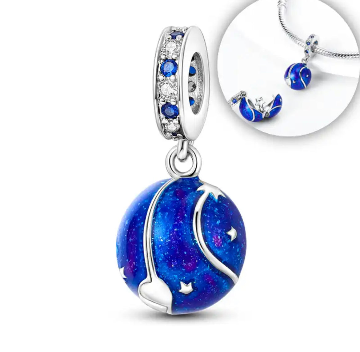 Evil Eye Charm Bracelet-Sterling Silver 925