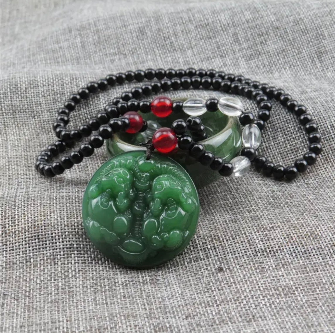 Lucky Jade Pendant Necklaces