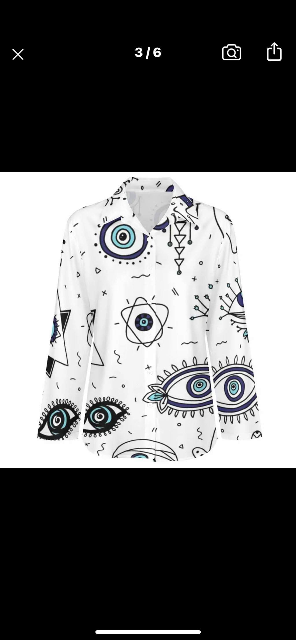 Evil Eye Button Down