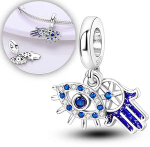 Evil Eye Charm Bracelet-Sterling Silver 925