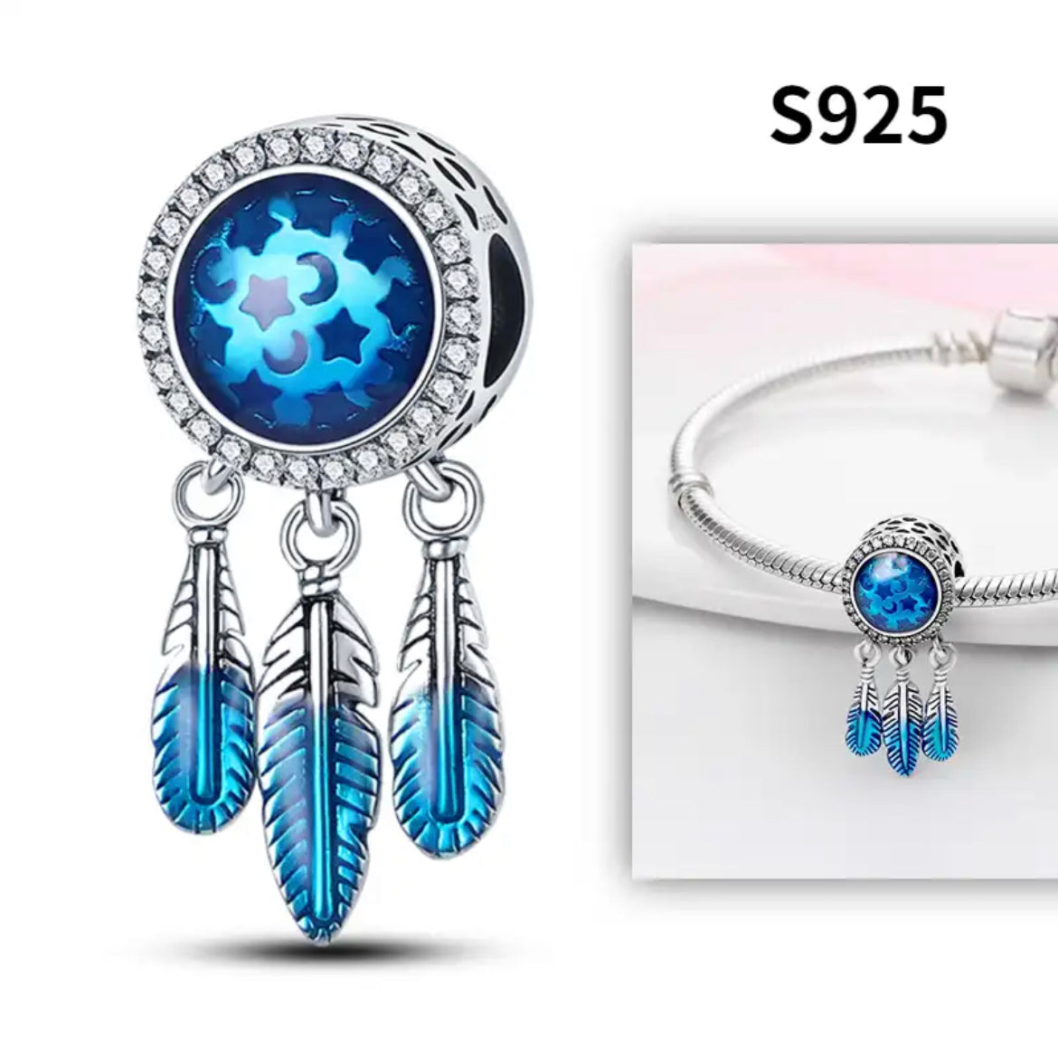 Evil Eye Charm Bracelet-Sterling Silver 925