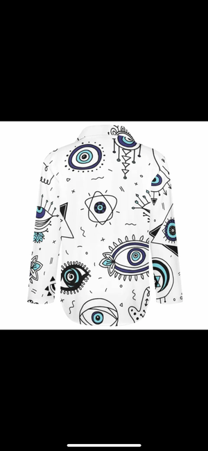 Evil Eye Button Down