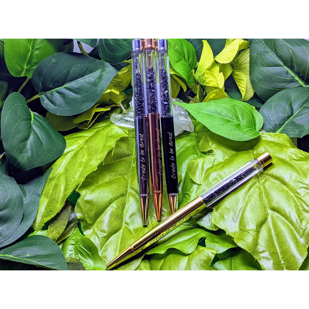 Tiger's Eye, Amethyst , Rose Quartz Clear Rock Quartz , Red Jasper, Green Aventurine, Citrine ,Black Obsidian Affirmation Empower Gem Crystal ballpoint pen, Affirmation Wands Metaphysical ,chakra healing, crystal healing , positve energy pens 