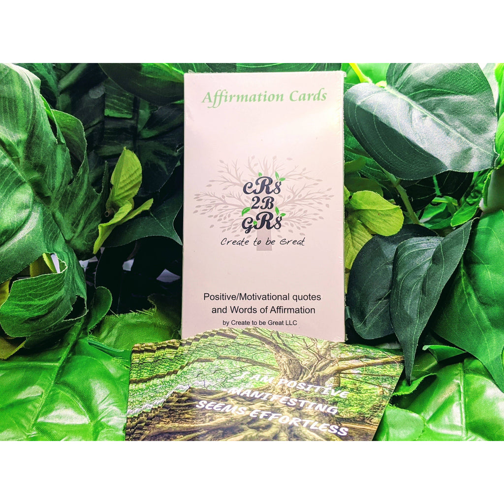 Affirmation Cards by Create to be Great. Positive Affirmations, Motivational/inspirational quotes, reprogramming your mind, Tarot Cards, Law of Attraction. Manifestation Tools