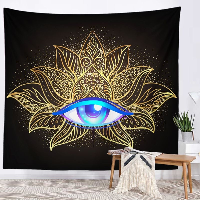 Spiritual Wall Tapestry - Chakra-Buddah-lotus-sacred geometry