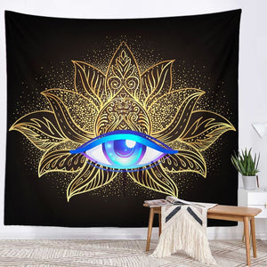 Spiritual Wall Tapestry - Chakra-Buddah-lotus-sacred geometry